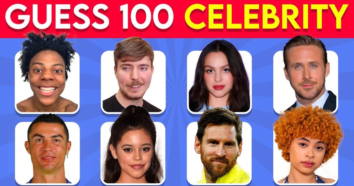 Guess the Celebrity in 3 Seconds | 100 Most Famous People