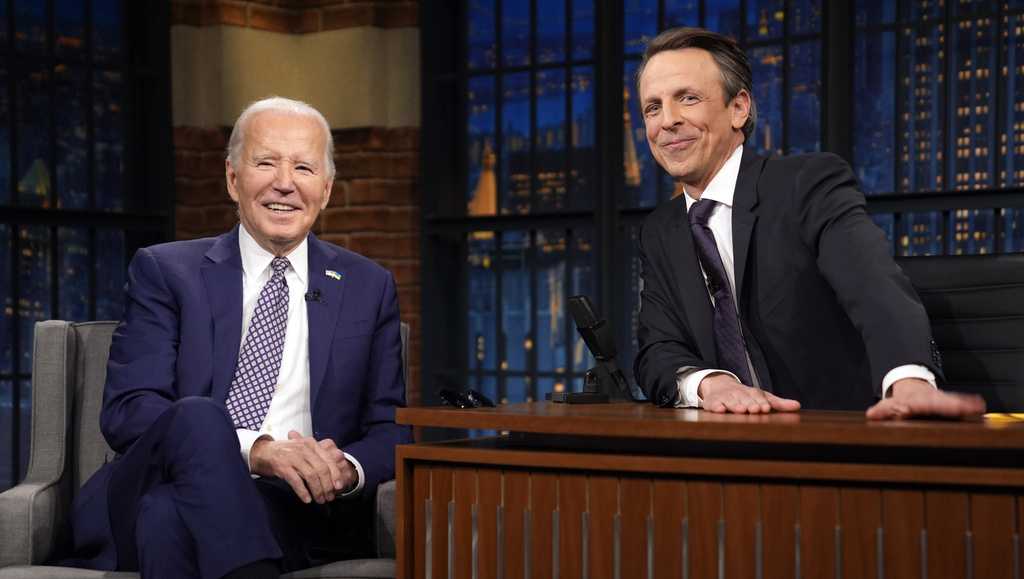 Biden jokes Taylor Swift endorsement is ‘classified’ in interview with late-night comic Seth Meyers