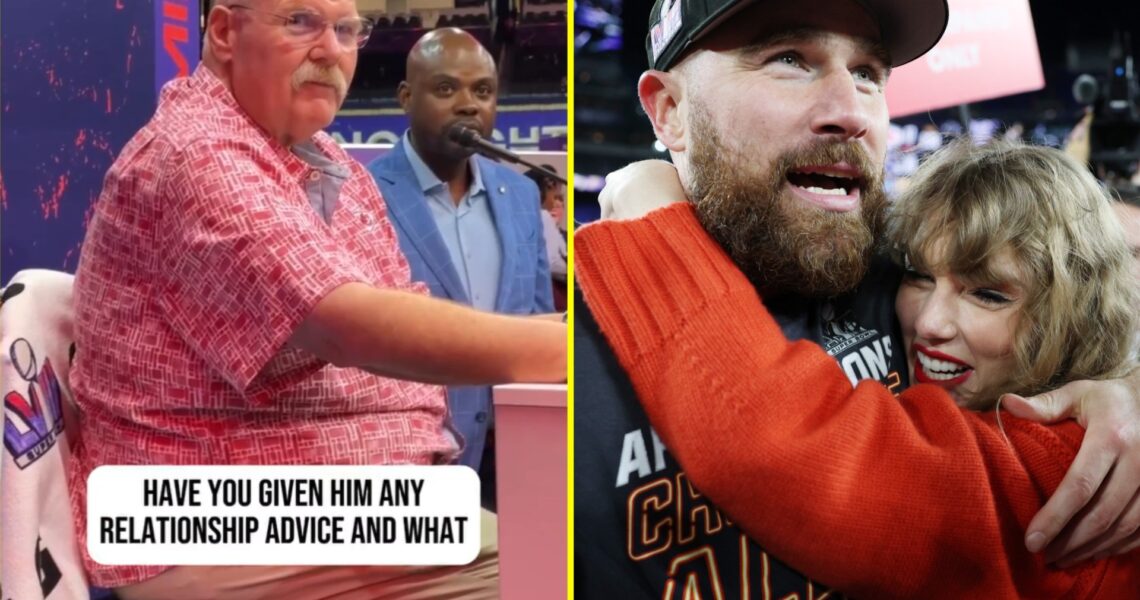 Andy Reid’s heartwarming six-word relationship advice to Travis Kelce and Taylor Swift has NFL fans all saying the same thing