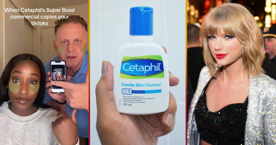 Cetaphil’s Taylor Swift Super Bowl Ad is Stolen, TikToker Claims