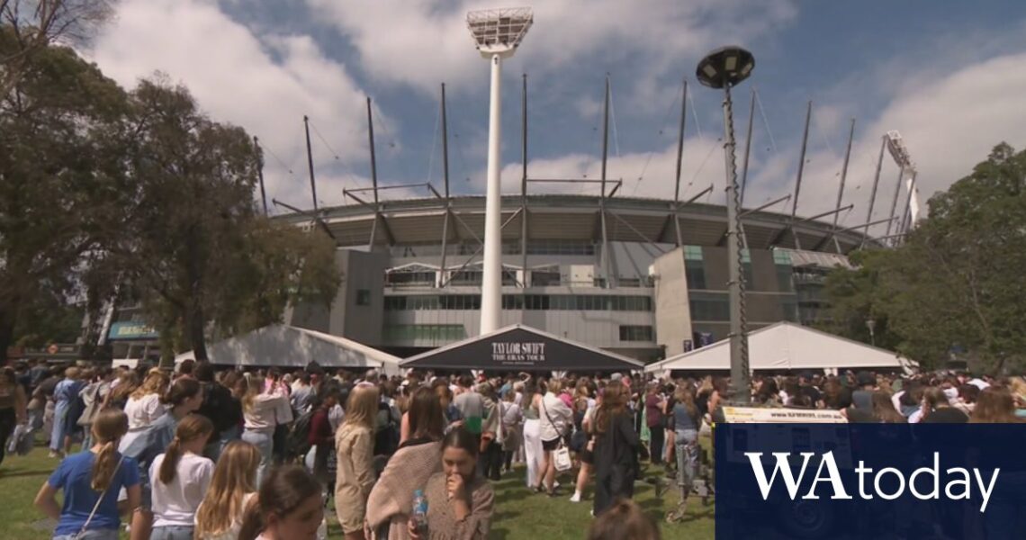 Fans flock to the MCG ahead of Taylor Swift’s Eras Tour