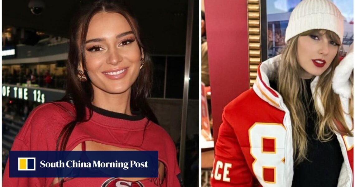 Meet WAG Kristin Juszczyk, who designed Taylor Swift’s Chiefs coat: the wife of San Francisco 49ers’ Kyle Juszczyk boasts clients from Simone Biles to Olivia Culpo – and scored an NFL deal