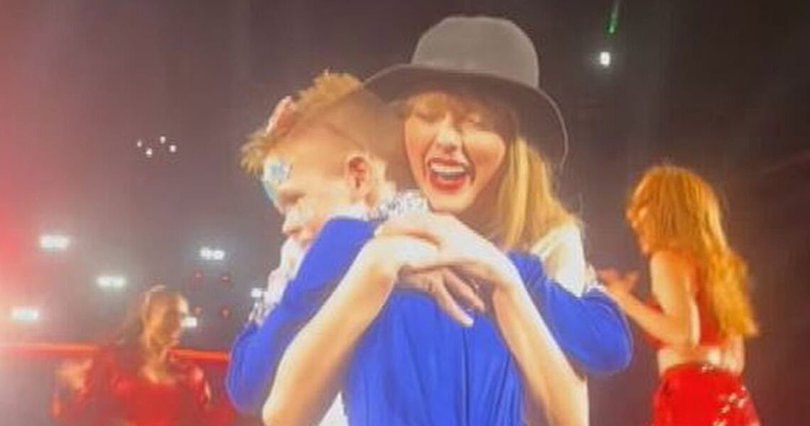 Nine-year-old Sydney boy who nabbed Taylor Swift’s 22 hat describes the moment the pop superstar embraced him on stage