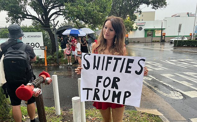 Notorious Australian conservative and Donald Trump ‘fan’ sparks outrage from Swifties as she trolls Taylor Swift at Sydney airport