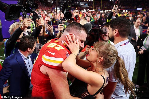 Taylor Swift ‘BANS Travis Kelce from strip clubs’ – after he wore a t-shirt from a Las Vegas adult bar at a Chiefs game this season – as the singer ‘sets RULES for the Super Bowl winner to follow in their relationship’