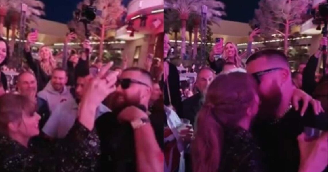 Taylor Swift, Travis Kelce kiss, dance to Love Story at Super Bowl after-party