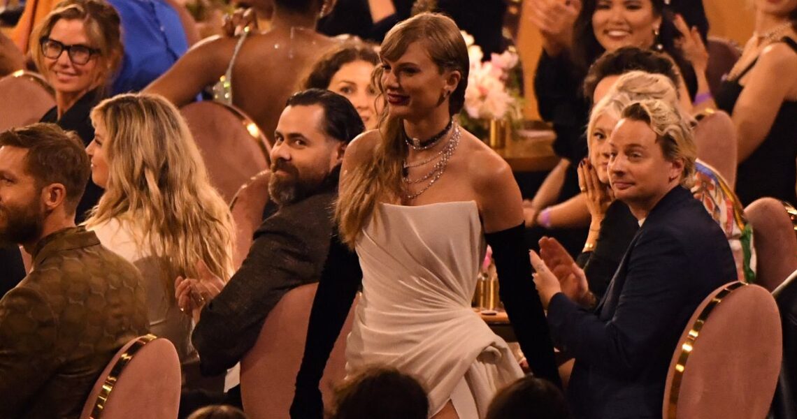 Taylor Swift and Ex-Boyfriend Calvin Harris Had a Run-in at the 2024 Grammys