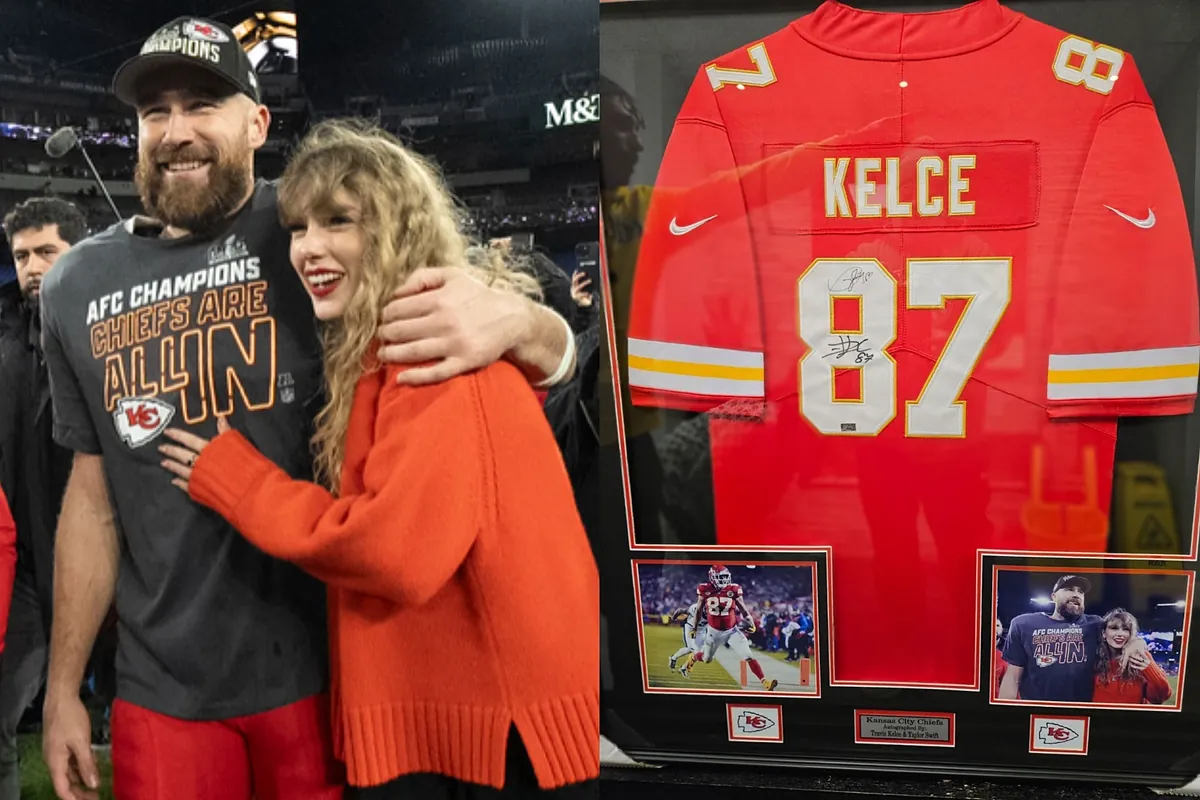 Taylor Swift and Travis Kelce’s signed jersey nets $21k for children’s charity