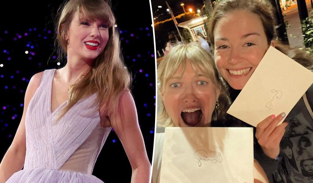 Taylor Swift’s dad delivers handwritten letters from pop queen to stunned Aussie fans: ‘Grateful and elated’