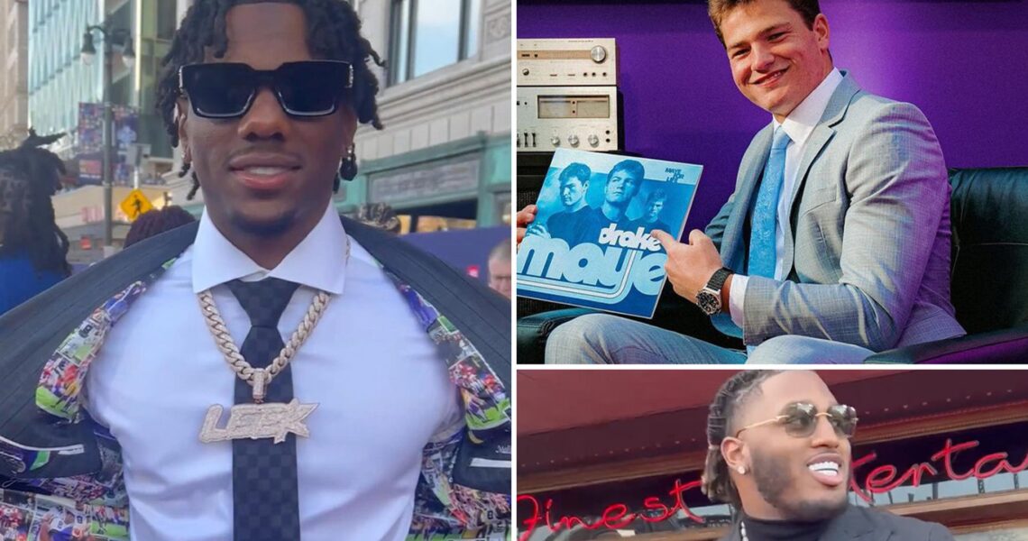 2024 NFL Prospects Show Off Draft Day Swag