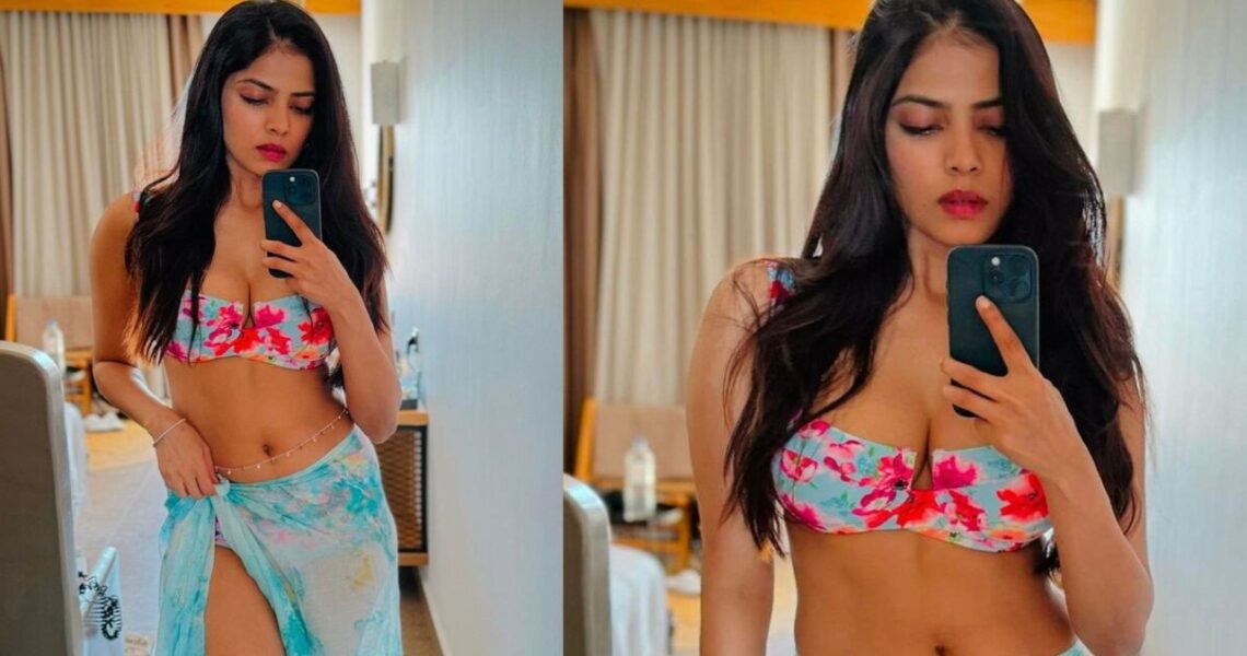 PICS: Malavika Mohanan’s floral bikini swimsuit look goes VIRAL as she enjoys vacay time in Greece
