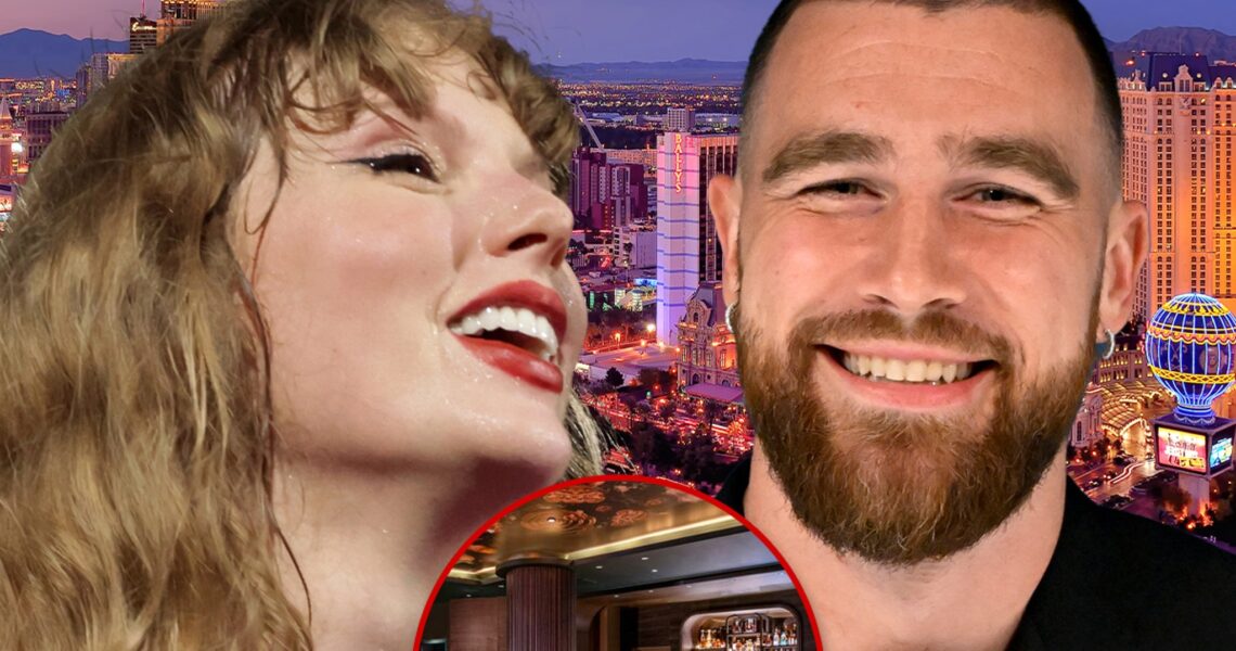 Taylor Swift, Travis Kelce Hit Vegas Hot Spot with Patrick, Brittany Mahomes