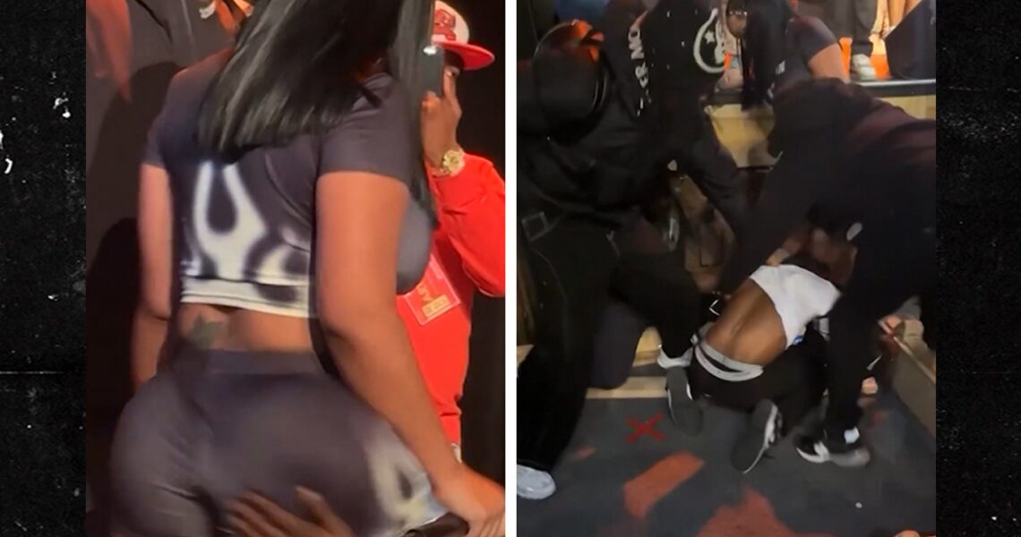 Wild Fight Breaks Out After Fan Slaps Rapper Stunna Girl’s Butt