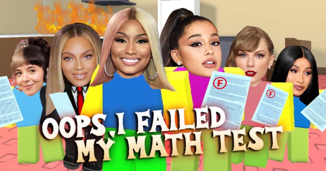 Celebrities FAILED their MATH TEST (Roblox)