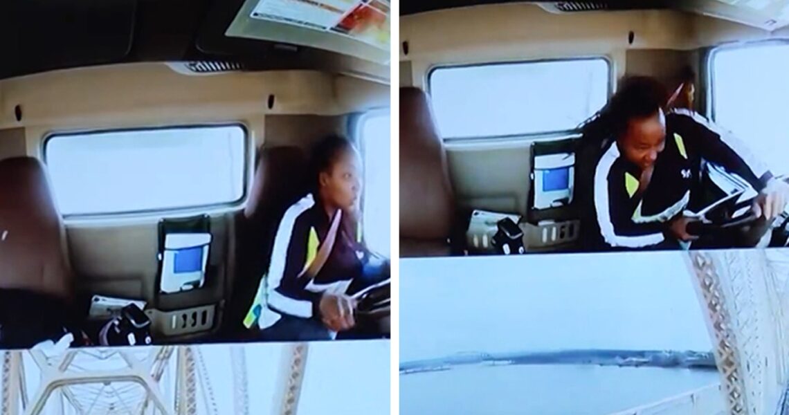 Horrifying Dashcam Video Shows Inside View of Semi-Truck Going Off Bridge
