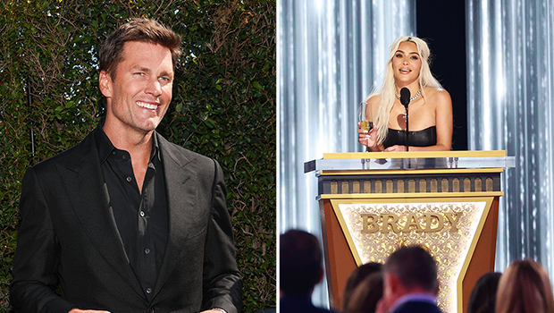 Kim Kardashian’s Reaction to Tom Brady’s Kanye West Joke at Roast – Hollywood Life