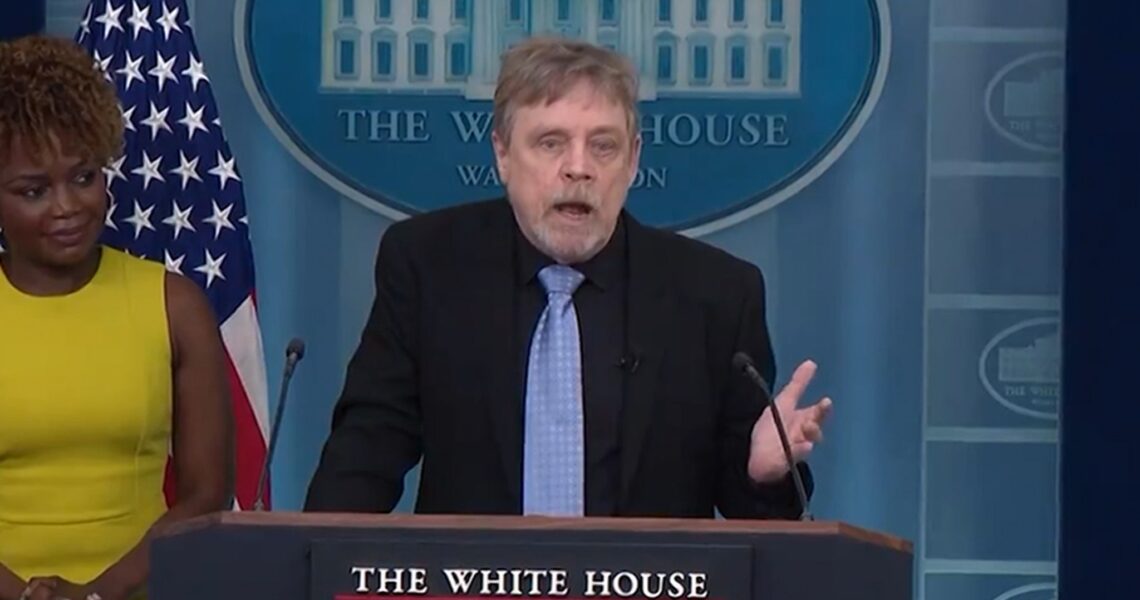 Mark Hamill Appears at White House Briefing, Calls Biden ‘Joe-B-Wan Kenobi’