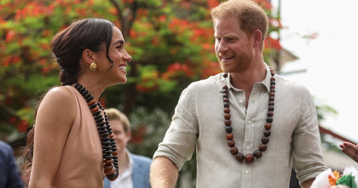 Meghan Markle, Prince Harry All Smiles in Nigeria After Reuniting in London