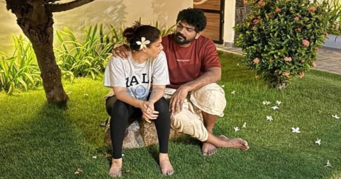 Nayanthara shares PDA moment with husband Vignesh Shivan as they spend time together