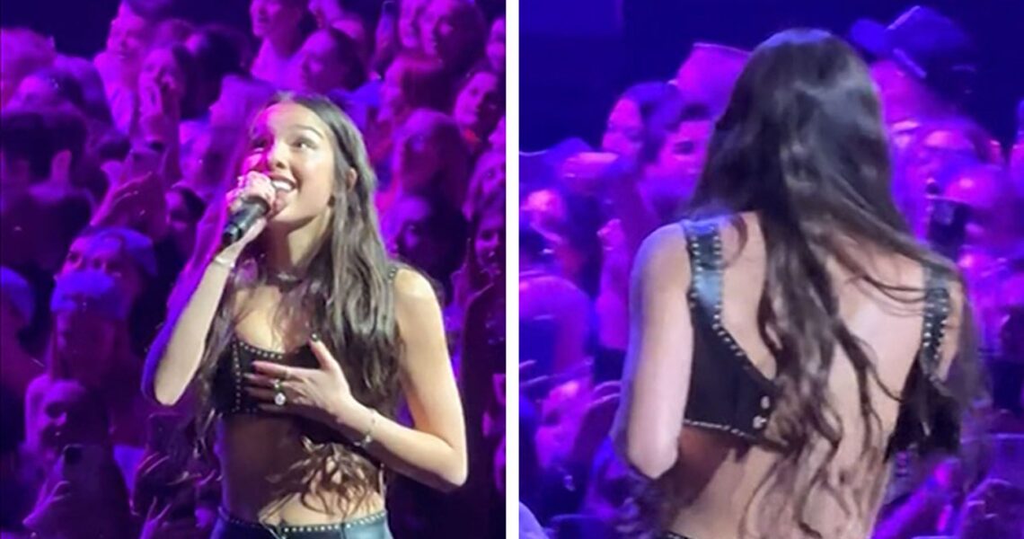 Olivia Rodrigo’s Top Pops Off During Wardrobe Malfunction at Concert