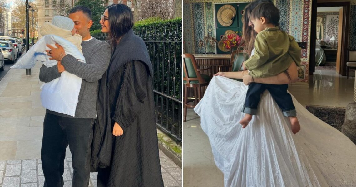 PICS: Sonam Kapoor and her ‘cub’ Vayu turn muse for Anand Ahuja as they enjoy ‘Sunday funday dancing’
