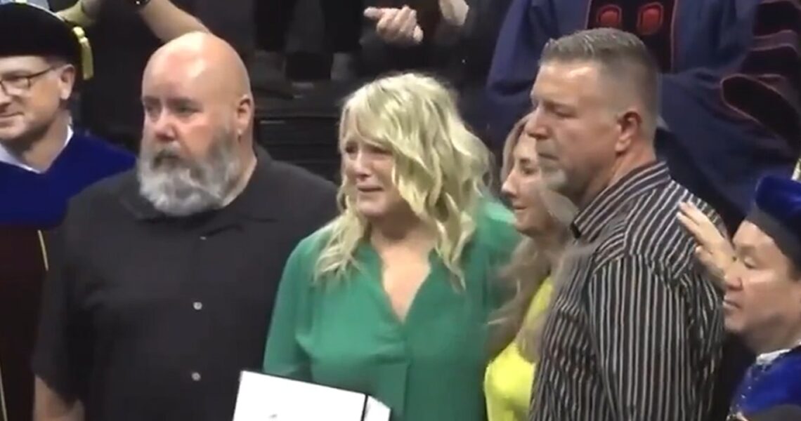 Riley Strain’s Family Breaks Down in Tears While Accepting His Diploma