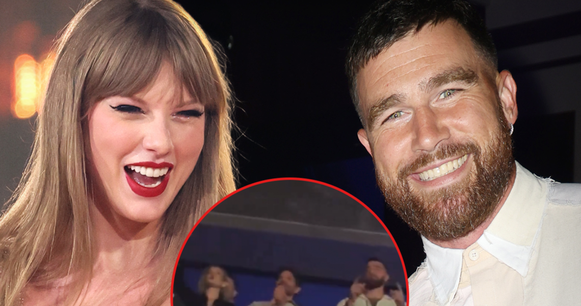 Travis Kelce Attends Taylor Swift’s ‘Eras’ Tour Show with Gigi Hadid, Bradley Cooper