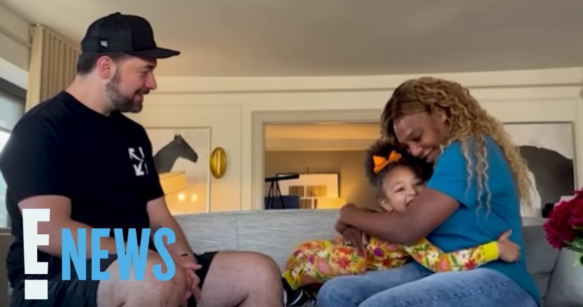 See Serena Williams Share Pregnancy News With Daughter Olympia! | E! News