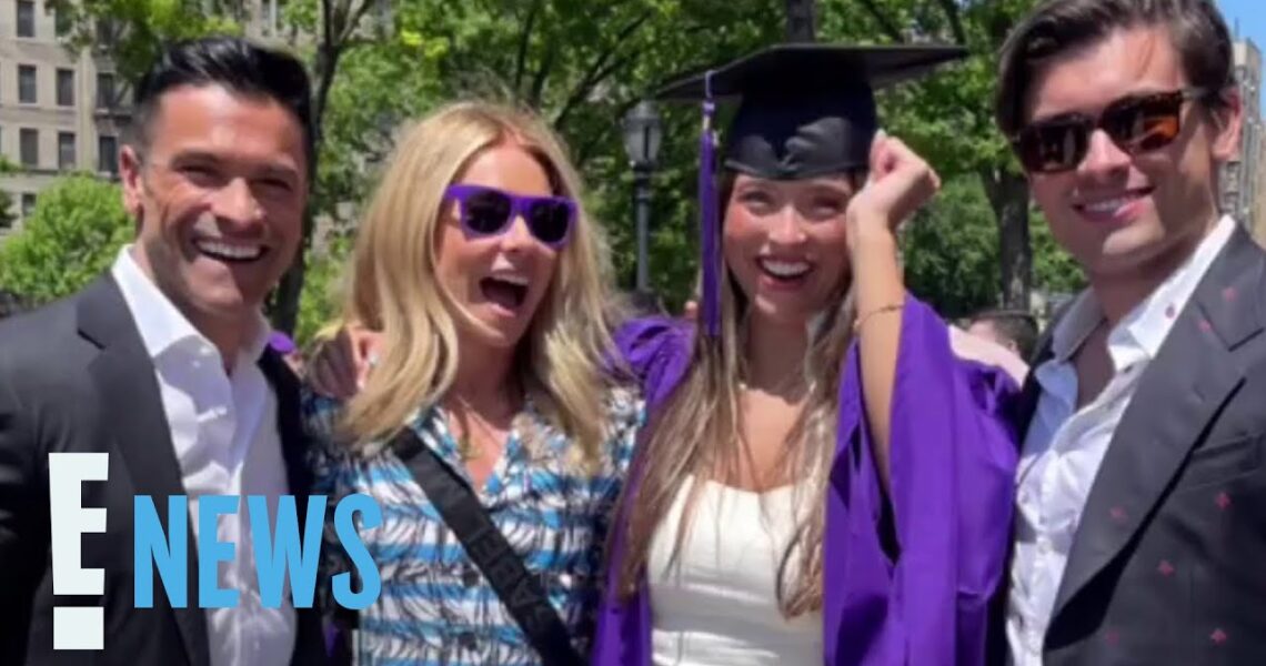 See Kelly Ripa & Mark Consuelos GLOW at Daughter Lola’s College Graduation | E! News