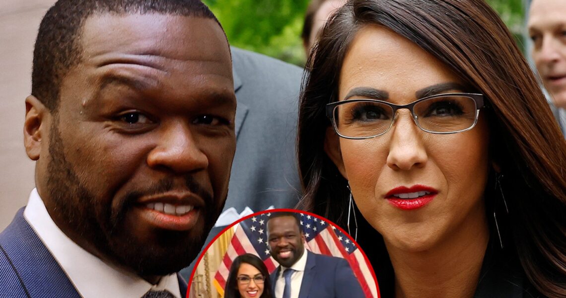 50 Cent and Rep. Lauren Boebert Pose Together on Capitol Hill, Seem Flirty