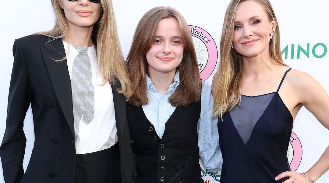 Angelina Jolie and Daughter Vivienne Walk Red Carpet With Kristen Bell