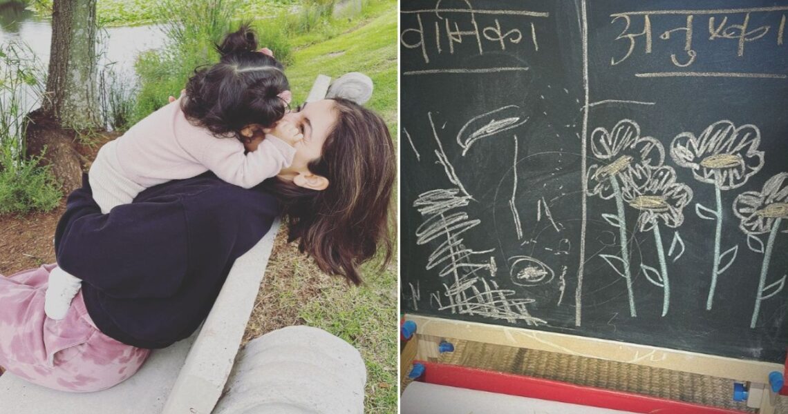 PIC: Anushka Sharma and her daughter Vamika bonding over drawing will melt your hearts