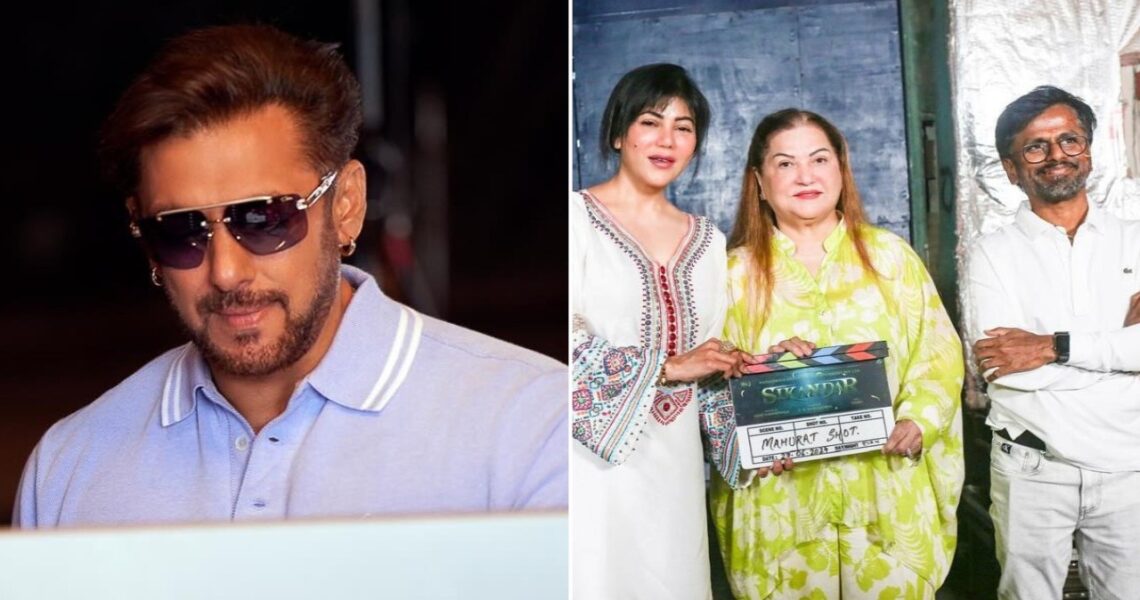 Sikandar: Salman Khan, Rashmika Mandanna’s action film kicks off; Warda Nadiadwala drops PICS with AR Murugadoss from mahurat shot