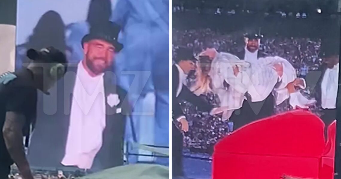 Taylor Swift Brings Travis Kelce Onstage, Performs Full Skit With Him