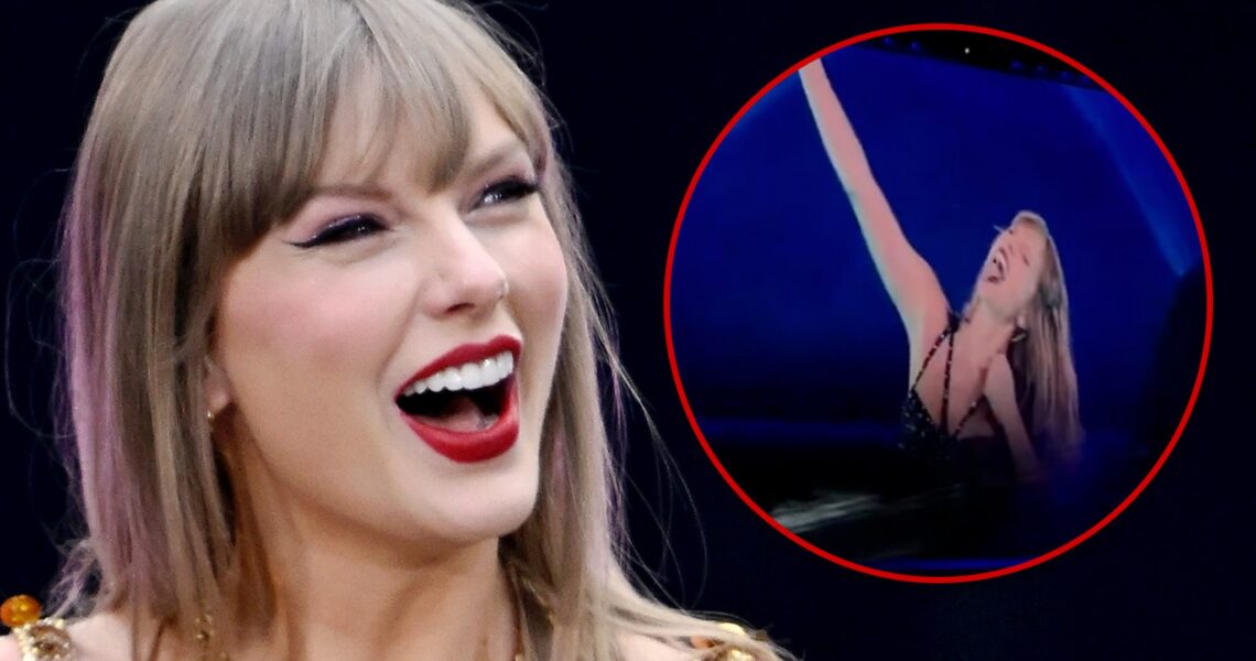 Taylor Swift Continues to Show Her Love To Travis Kelce While Onstage