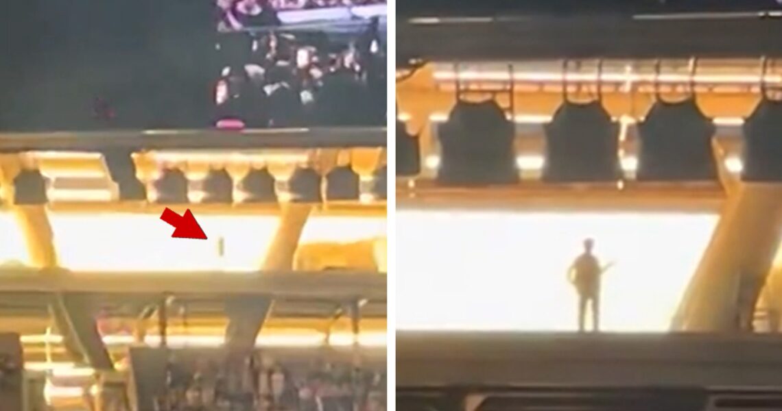 Taylor Swift’s Concert Crashed By Mysterious Shadowy Figure Watching from Above