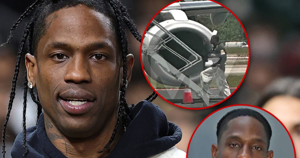 Travis Scott Spotted Leaving Miami After Arrest, Boards Private Jet