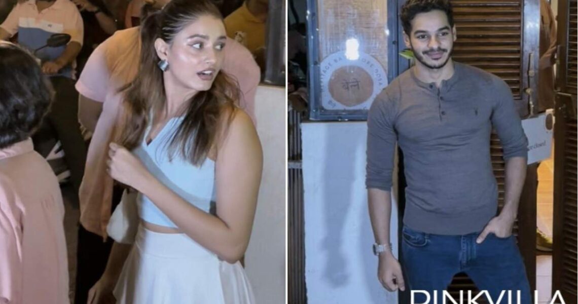 WATCH: Ishaan Khatter enjoys dinner date with rumored GF Chandni Bainz; actor smiles at paparazzi before getting into car