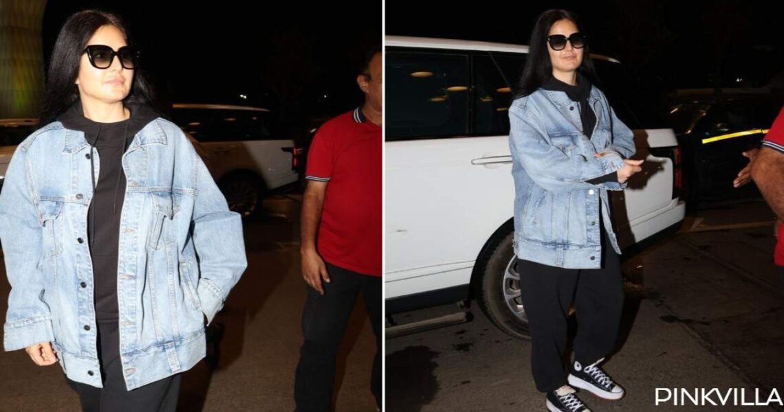 WATCH: Katrina Kaif makes heads turn in denim jacket at Mumbai airport; fans go gaga over her look