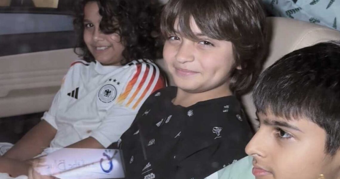 WATCH: Shah Rukh Khan’s son AbRam waves at paparazzi with cute smile; enjoys Sohail Khan’s kid Yohan’s birthday bash with friends