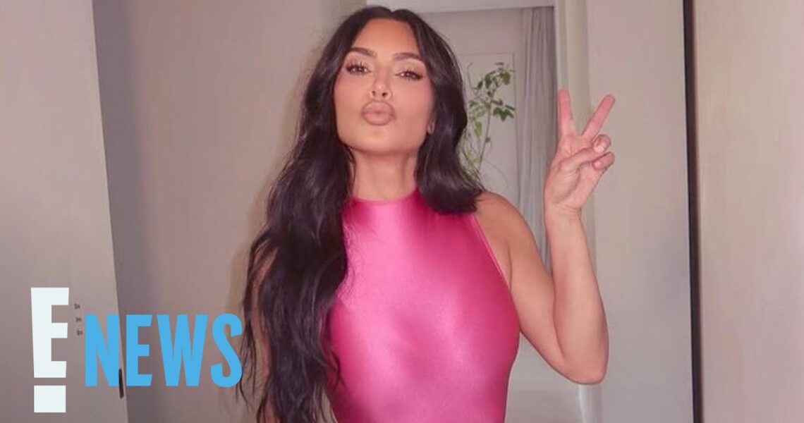 Kim Kardashian Channels Power Ranger in Sexy Pink Catsuit | E! News