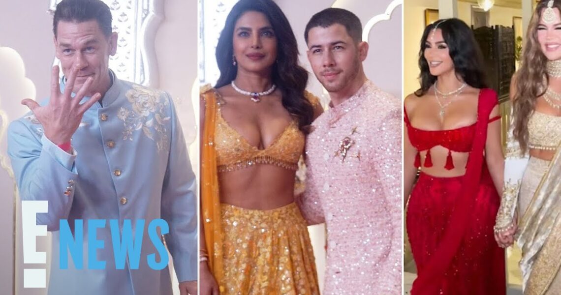 CELEBS at Billionaire Heir Anant Ambani’s Indian Wedding: Kardashians, Priyanka Chopra & More | E!