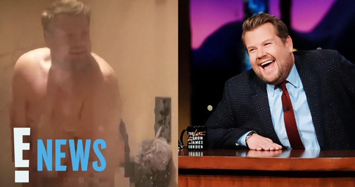 Watch James Corden Get CAUGHT in Kylie Jenner’s Shower | E! News