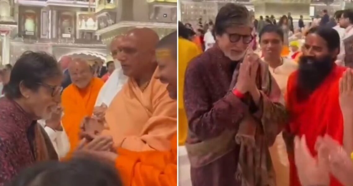 Anant Ambani-Radhika Merchant Aashirwad Ceremony: Amitabh Bachchan gets complimented by priests, shares laughter with Baba Ramdev; WATCH