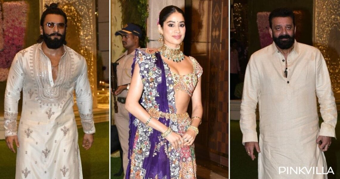 Anant Ambani-Radhika Merchant Wedding: Ranveer Singh, Sanjay Dutt make dashing entry at Antilia for special puja; Janhvi Kapoor, Shikhar Pahariya, MS Dhoni arrive