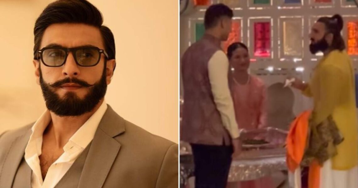 Anant Ambani-Radhika Merchant Wedding: Ranveer Singh relishes paan at couple’s haldi ceremony; WATCH