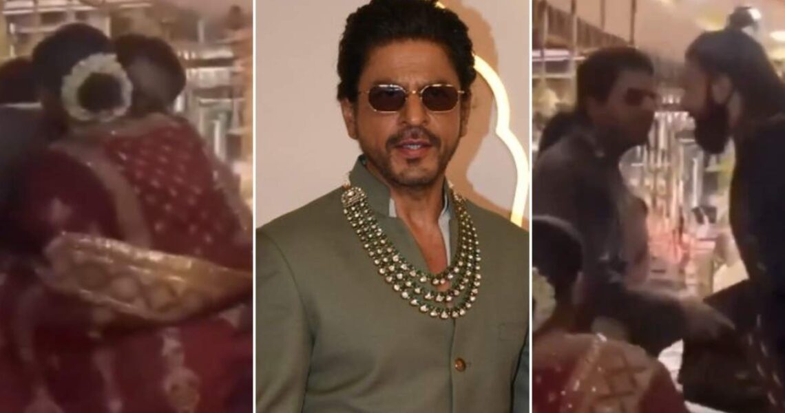 Anant Ambani-Radhika Merchant Wedding: Shah Rukh Khan shares warm hug with parents-to-be Deepika Padukone and Ranveer Singh