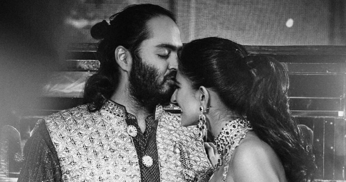 Anant Ambani plants a kiss on Radhika Merchant’s forehead in UNSEEN PICS from sangeet; couple cannot take their eyes off each other