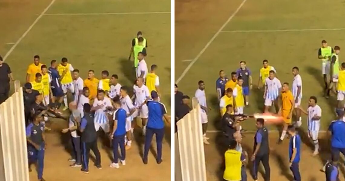 Brazilian Goalie Shot By Policeman’s Rubber Bullet In Wild Post-Match Altercation