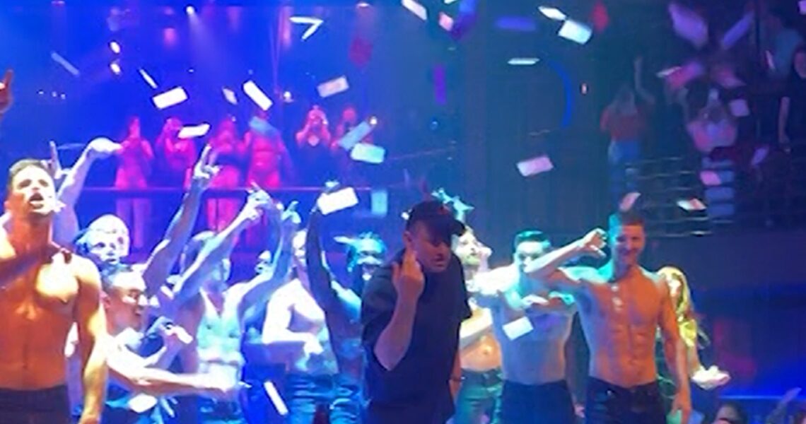 Channing Tatum Performs with ‘Magic Mike Live’ Dancers at Bachelor Party